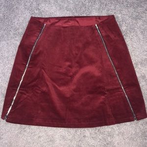 Maroon Skirt